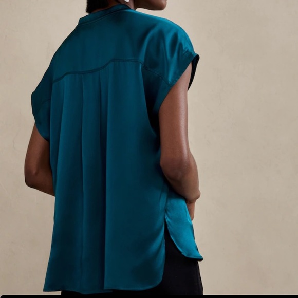 NWT BANANA REPUBLIC SERENADE SILK DOLMAN TUNIC - Picture 4 of 4